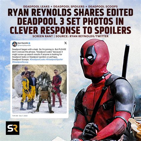 Ryan Reynolds Posts Hilariously Fake Deadpool 3。